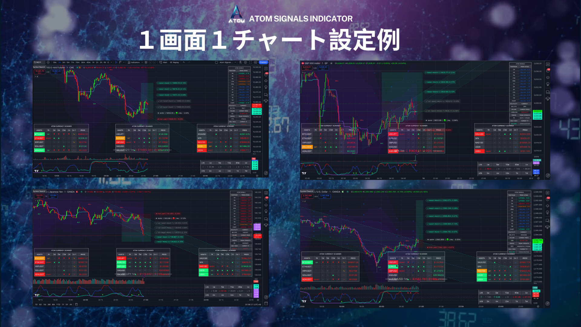 🌌 ATOM SIGNAL自動EA　トレーディングビューインジケータ